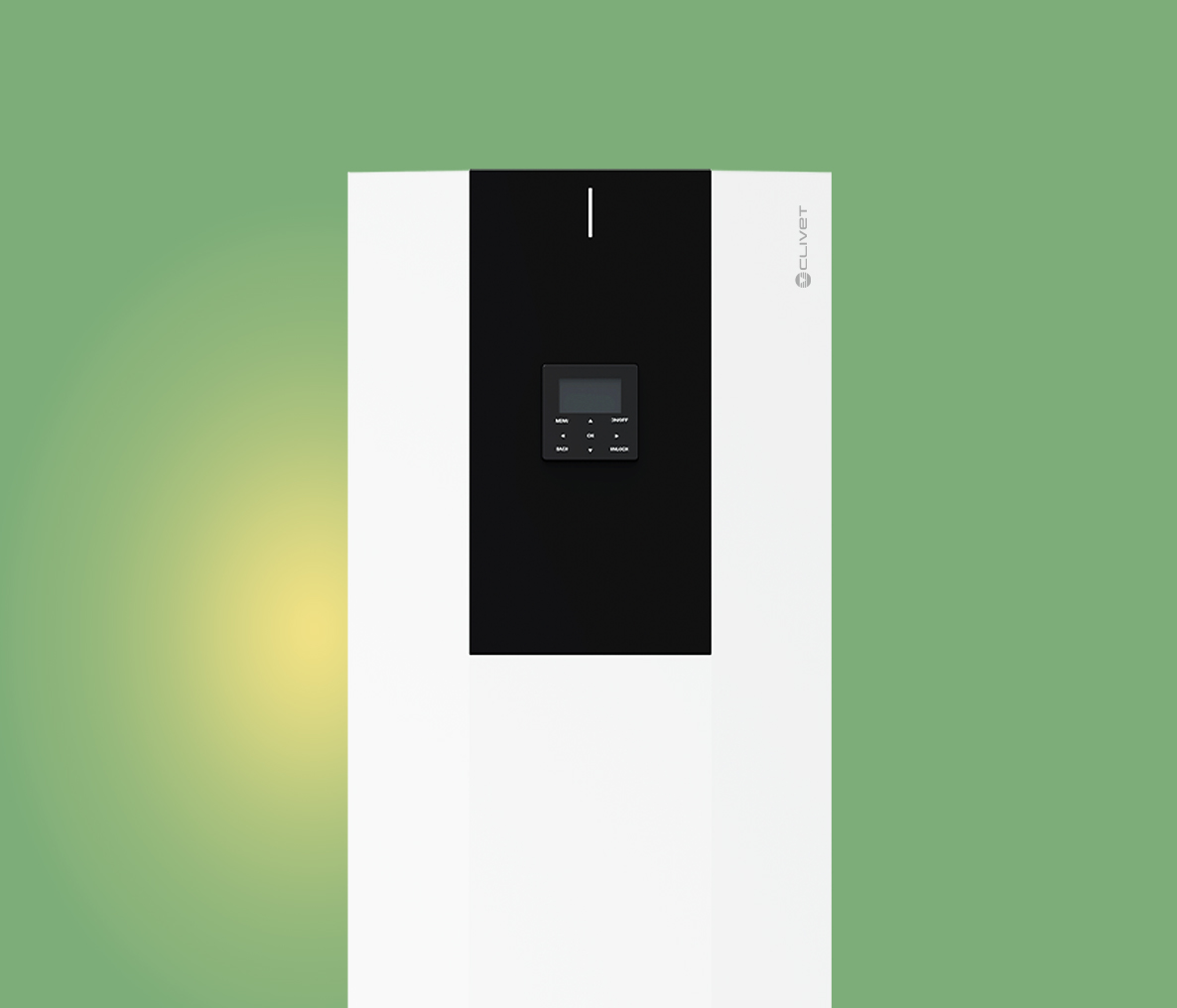 prodotto SPHERA EVO 2.0 su sfondo verde