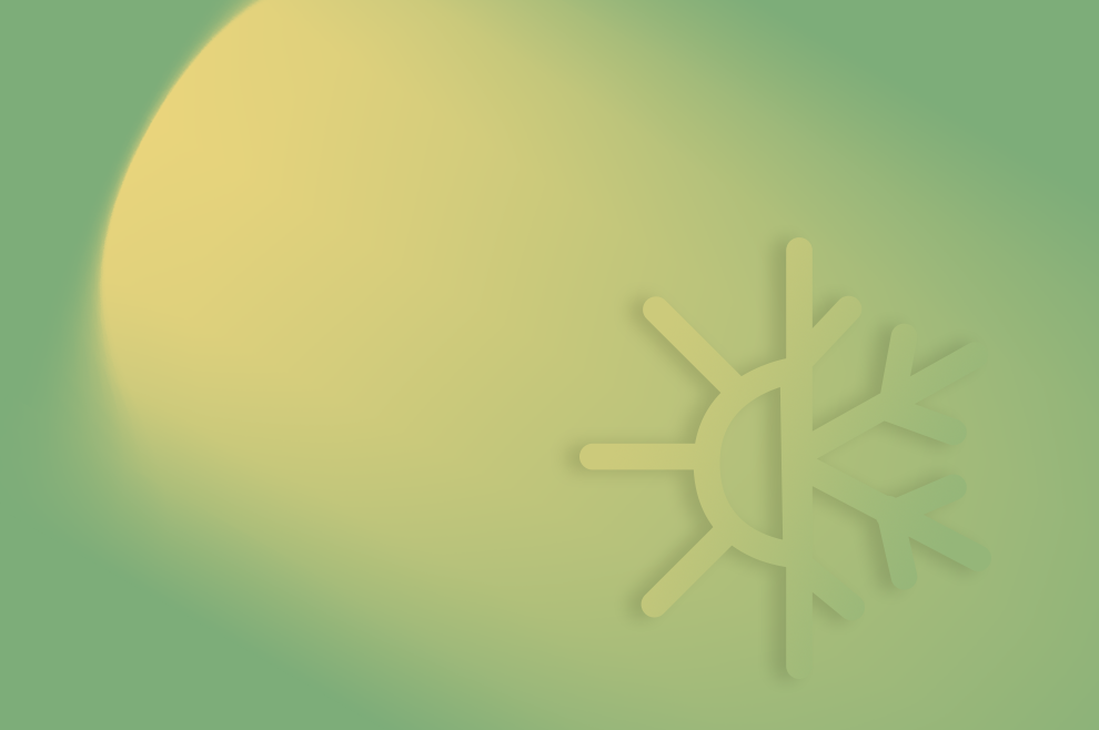 AURA: Aura si fa in quattro... stagioni! Segno grafico per caldo freddo.