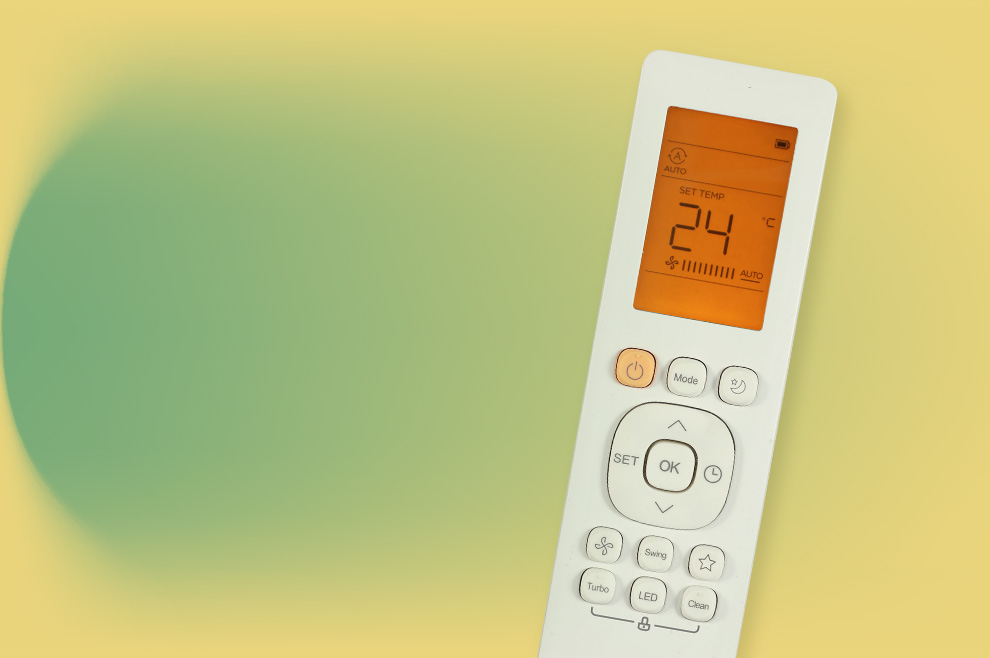 CERVINO by Clivet, Image de télécommande avec capteur de température, grâce à la fonction Follow-Me